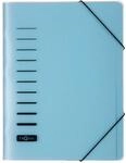 Pagna 40056-02 Ordnungsmappe 6-teilig aus PP, Eckspanngummi, blau farbiger