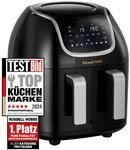 Russell Hobbs Hei&szlig;luftfritteuse Doppelkammer [2 F&auml;cher je 4,25l, nur getrennt