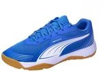 Puma Unisex Youth SOLARFLASH III JR Indoor Court Shoe, Puma Team ROYAL-Puma White, 28