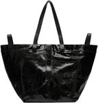 LIEBESKIND BERLIN Leder Elvira Paper Touch Crinkle Shopper Black schwarz