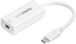 StarTech.com USB-C auf Mini DisplayPort Adapter - 4K 60Hz - Wei&szlig; - USB 3.1 Typ-C auf