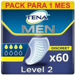 TENA MEN Absorbierende Protektoren, Level 2 - 60 Einlagen im Monatspaket (6 x 10),