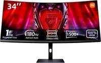 XIAOMI G34WQi Ultrawide Gaming Monitor 34 Zoll - WQHD, 180Hz, 1ms, HDR 10, 100% sRGB,