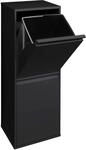 ARREGUI Basic CR206-B M&uuml;lltrennsystem aus Stahl | 2 F&auml;cher M&uuml;lleimer f&uuml;r die