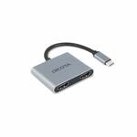 Dicota Dockingstation mit Mehreren Displays, USB C, 100 W, Grau