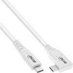 InLine USB4 Kabel, 240W USB-C auf USB-C Ladekabel, einseitig gewinkelt, PD 3.1, 40