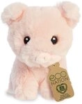 Aurora World Aurora, 35075, Eco Nation Mini Schwein, 13cm, Pl&uuml;sch, Pink