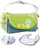 HABA 306516 - Wickeltasche Sommerwiese, Zubeh&ouml;r f&uuml;r Puppen ab 1,5 Jahren