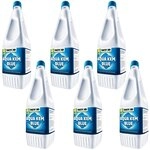 Thetford 6 x Aqua KEM Blue 2L WC-Reiniger Chemische Pflege Toilette