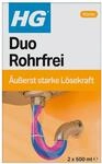 HG Duo Rohrfrei, leistungsstarker Abflussreiniger f&uuml;r K&uuml;chensp&uuml;len oder