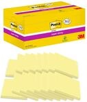 Post-it Super Sticky Notes Kanariengelb, Vorteilspackung, 14 Bl&ouml;cken + 2