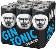 KNUT HANSEN Gin Tonic | 12 &times; 250 ml Dosen | 10% vol. | GIN TONIC READY TO DRINK | 12