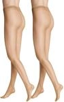 Hudson Damen Strumpfhosen Simply 20 2-Pack transparent matt 20 DEN Skin 0014 48-50