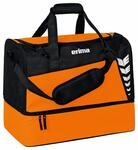 Erima Sporttasche mit Bodenfach Six Wings Orange/Schwarz M