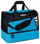 erima Sporttasche mit Bodenfach Six Wings Curacao/Schwarz L