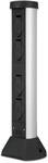 REV Au&szlig;ensteckdose SilverCraft - 4-Fach Garten Steckdosens&auml;ule, 57cm H&ouml;he, Outdoor