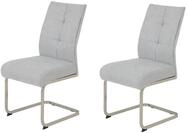Hela Tische, 2er Set Esszimmerstuhl INES, Schwingstuhl, XL-Stuhl, Webstsoff...