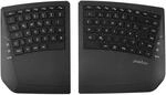 Perixx PERIBOARD-624B Kabellose Ergonomische Tastatur, Split-Design, TKL,
