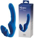 "Magnus" Strap On ohne Haltegurte, Wiederaufladbar (Blau)