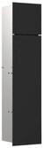 EMCO ASIS PURE WC-Modul mit Glasfront T&uuml;ranschlag Links, Unterputz Schwarz...