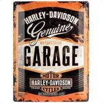 Nostalgic-Art Retro Blechschild, 30 x 40 cm, Harley-Davidson &ndash; Garage &ndash;