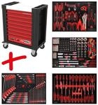 KS Tools 810.4241 PERFORMANCEplus Werkstattwagen P10 mit 8 Schubladen, best&uuml;ckt mit
