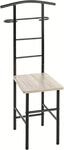 HAKU Herrendiener Stuhl Ankleidestuhl stiller Diener Sitz eiche, schwarz, MDF,...