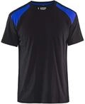 Blaklader 33791042 T-SHIRT, schwarz/kornblumenblau, grootte 4XL