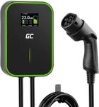 Green Cell GC PowerBox Wallbox 22kW Typ 2 Ladeger&auml;t f&uuml;r EV Ladekabel 6m LCD Display