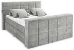 Stella Trading DENVER 6 Boxspringbett 180x200 mit Bettkasten, Schlamm - Bequemes
