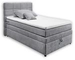 Stella Trading TACOMA 2 Boxspringbett 120x200 mit Bettkasten, hellgrau -...