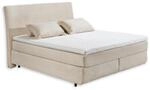 Stella Trading Marbella 6 Boxspringbett 180x200 in Cord-Optik, Cream - Bequemes