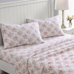 Laura Ashley Bettw&auml;sche-Set f&uuml;r Doppelbett, Baumwoll-Flanell-Bettw&auml;sche,