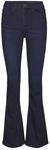 Noisy May Damen Flared Schlag Jeans High Waist Denim Stretch Hose Wide Vintage Pants