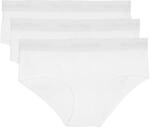 Marc O'Polo 3er Pack Damen Unterw&auml;sche Panty Organic Cotton, Farbe:Wei&szlig;,