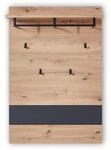 Stella Trading Garderobenpaneel in Artisan Eiche Optik Graphit - Moderne...
