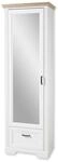 Stella Trading JASMIN Garderobenschrank mit Spiegel in Pinie hell, Artisan Eiche
