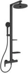 Ideal Standard &ndash; Ceraflow Alu+ Duschsystem mit Brausearmatur, mit 2 Ablagen,