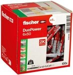 fischer DuoPower 6 x 50, Universald&uuml;bel, leistungsstarker 2-Komponenten-D&uuml;bel,