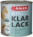 ADLER Acryl Klarlack Matt 125 ml - Acryllack mit Grundierwirkung, Grund- und Decklack