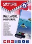 OFFICE PRODUCTS 20325415-90 Laminierfolie A4, 2 x 80 micron, gl&auml;nzend, 100 St&uuml;ck,