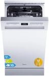 Midea Sp&uuml;lmaschine 45cm Freistehend & Unterbauf&auml;hig 10 Ma&szlig;gedecke EEK C | 44 dB,