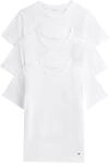Tommy Hilfiger Herren 3er Pack T-Shirts Kurzarm Stretch Rundhalsausschnitt, Wei&szlig;