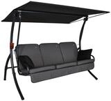 ANGERER Hollywoodschaukel Primero Style grau | Gartenschaukel Made in Germany,