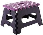 axentia Klapphocker aus Kunststoff, Faltbarer Tritthocker stabil bis 150 kg,