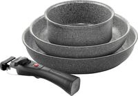 BALLARINI Torre Bratpfannen-Set (24 und 28 cm) und Stieltopf (16 cm), Mit...