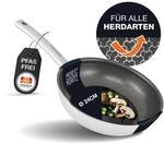 Moritz & Moritz Edelstahlpfanne Wabenstruktur 24cm mit Keramikbeschichtung der
