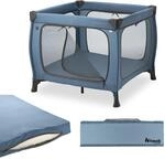 Hauck Sleep N Play SQ Set, Dark Blue - Reisebett & Laufstall mit Matratze ab Geburt