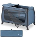 Hauck Play N Relax Center, Dark Blue - Baby & Kinderreisebett ab Geburt bis 15 kg mit