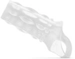 Gerippte offene Penis-H&uuml;lle - Transparent